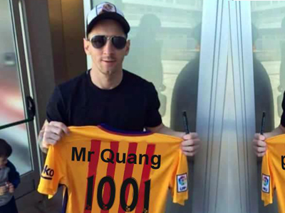 Hiệu ứng Messi cầm áo Tên bạn